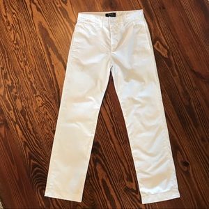 Boys White Ralph Lauren Polo Pants